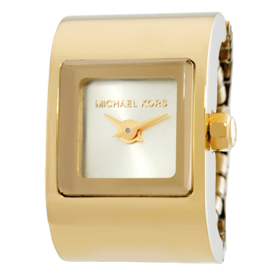 Michael Kors Darrington レディース 腕時計 リングウォッチ クォーツ ゴールド スクエア文字盤