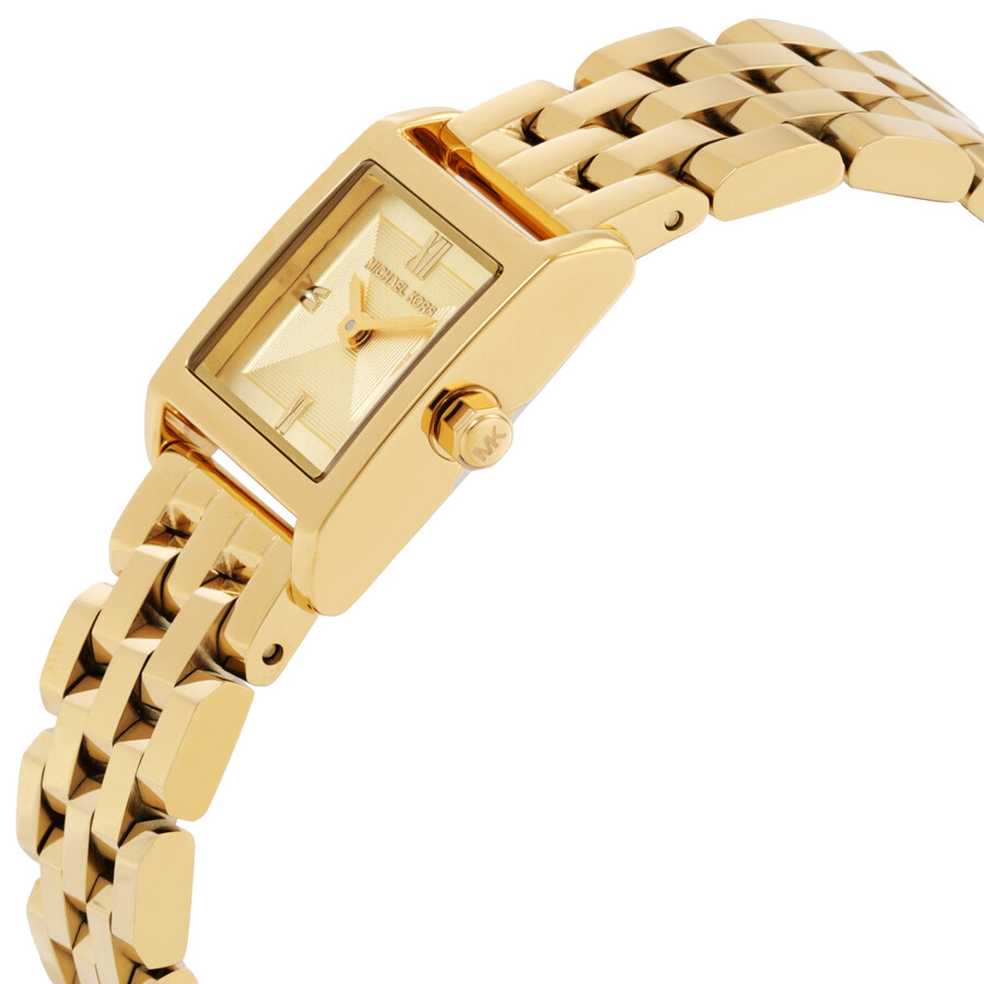 Michael Kors レディース 腕時計 クォーツ ゴールド スクエア型 アナログ ウォッチ ステンレス|Basqueバスク