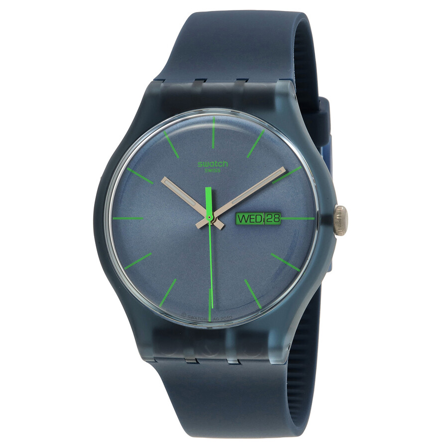 Swatch Originals New Gent ウオッチ メンズ 青碧文字記号盤 石英 ケイ素樹脂三尺帯 逢い引き書きあらわす