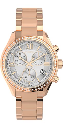 Tmexタイメックス レディース女性 スタンダード クロノグラフ 38mm 腕時計ローズゴールドトーンケース ローズゴールドトーンダイヤル ローズゴールドトーンブレスレット 20,930円