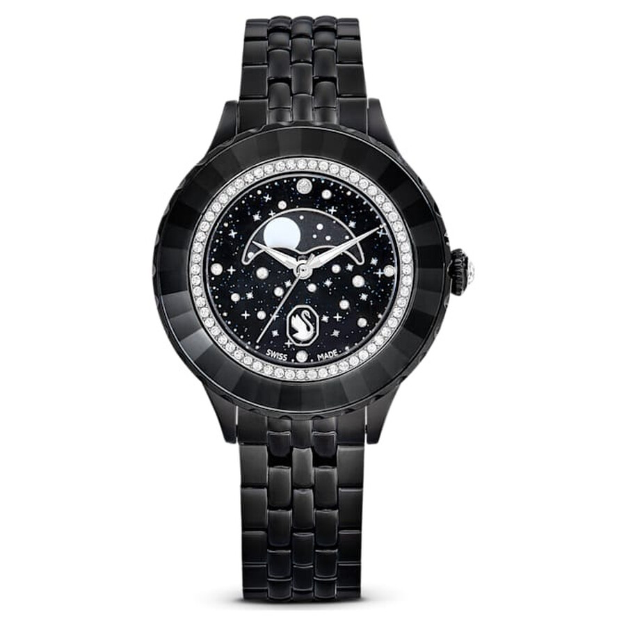 Octea Moon オクティアムーン 石英 黒いこと 5677497 Swarovskiスワロフスキー