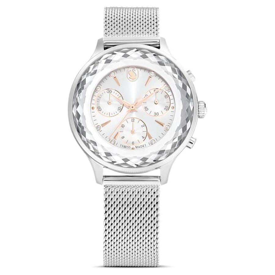 Nova Chrono 新星 クロノ 石英 しろがね色 5677503 Swarovskiスワロフスキー