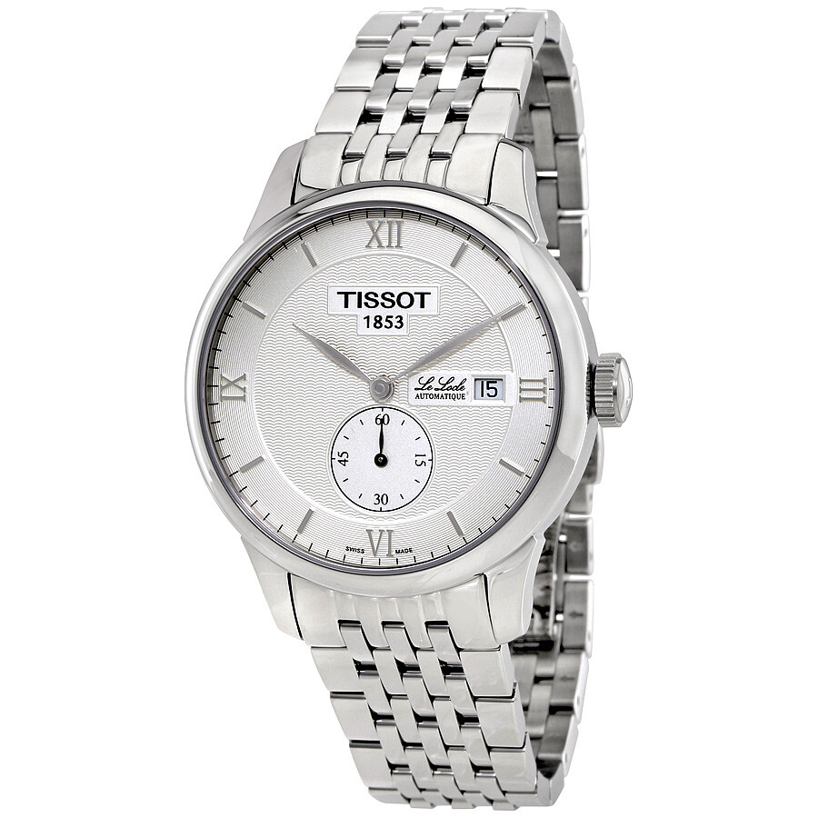 Tissotティソ ル・ロックル 自動小銃 しろがね色文字盤 メンズウォッチ T006.428.11.038.01