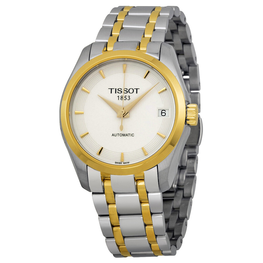 Tissotティソ デザイナー 自動小銃 白いこと文字盤 レディースウォッチ T035.207.22.011.00