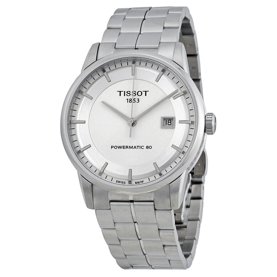 Tissotティソ ラグジュアリー パワーマティック 80 しろがね色文字盤 メンズウォッチ T0864071103100