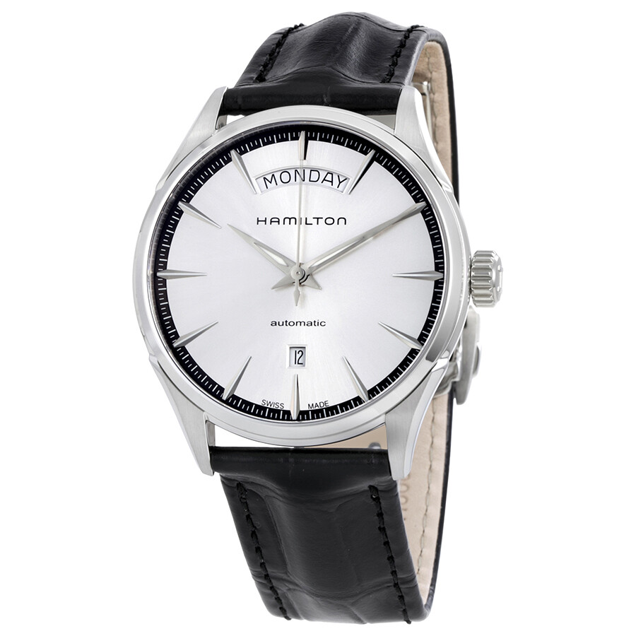 Hamiltonハミルトン ジャズマスター シルバーダイヤル ブラックレザー メンズウォッチ H42565751 105,490円