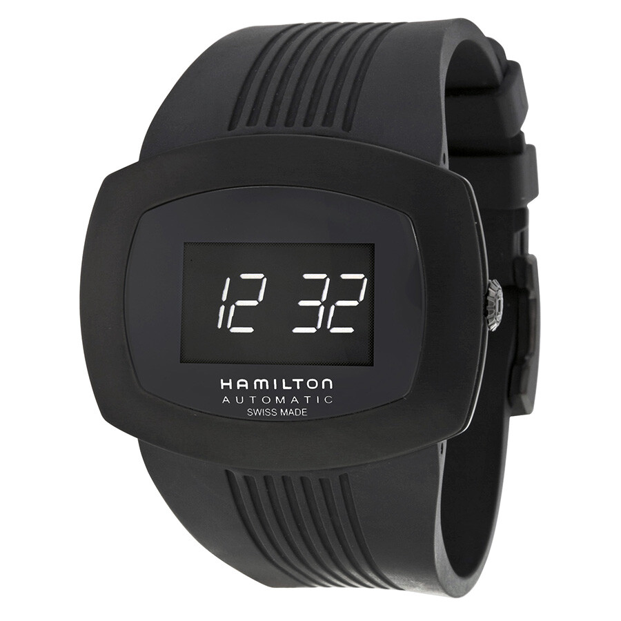 Hamiltonハミルトン パルソマティック ブラック デジタルダイヤル ブラック PVD メンズウォッチ H52585339