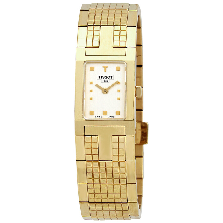 Tissot レディース ウオッチ T-Trend T-Minisquare ゴールド ステンレス鋼 石英 真四角