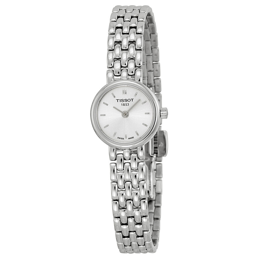 Tissot T-Trend Lovely レディース ウオッチ 石英 しろがね色文字記号盤 ステンレス鋼ダンス楽隊 小ささなラウンド容れもの