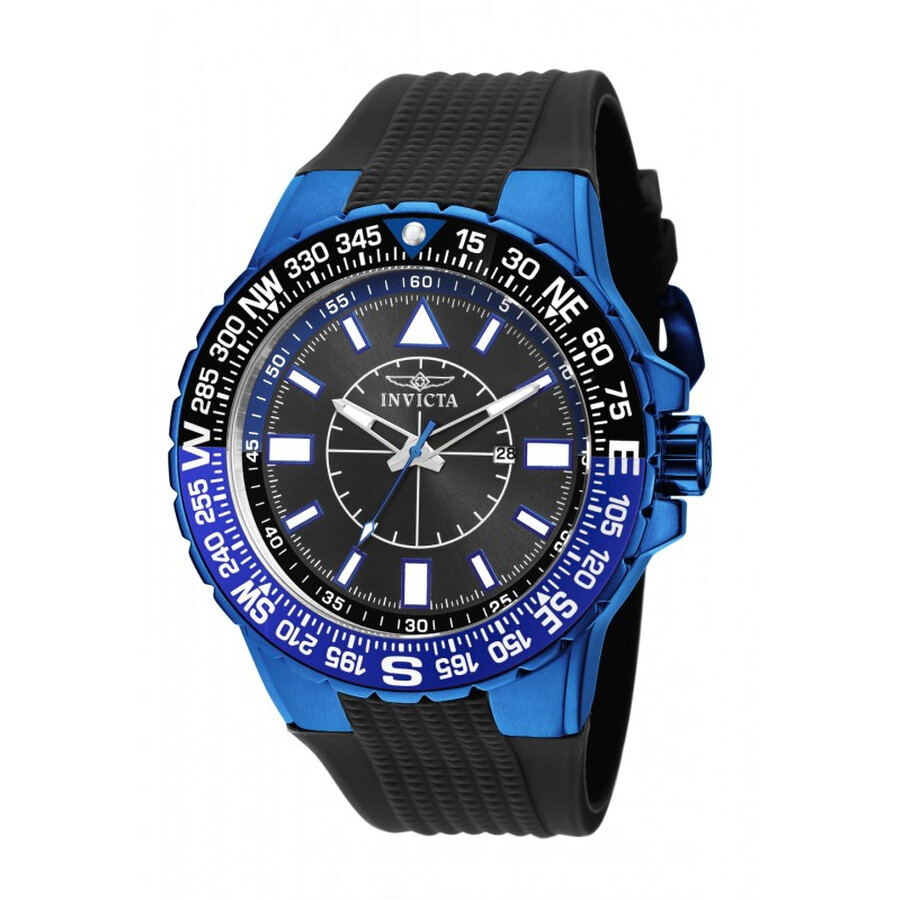 Invictaインビクタ Aviator ブラック ダイヤル ブラック シリコン メンズ 腕時計 19269 12,528円