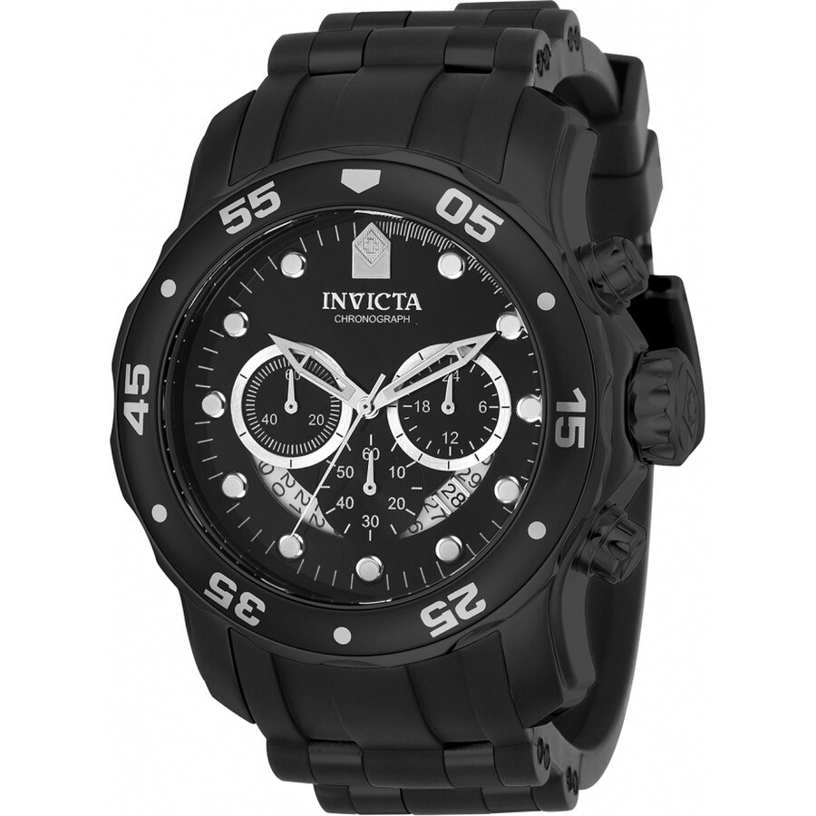 Invictaインビクタ Pro Diver クロノグラフ 黒いこと 文字盤 黒いこと ポリウレタン メンズ 御覧になる 21930
