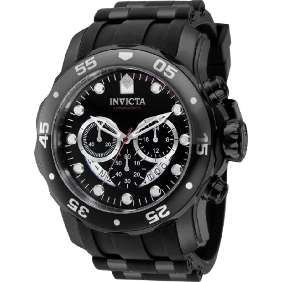 Invictaインビクタ Pro Diver SCUBA クロノグラフ GMT 石英 黒いこと 文字盤 メンズ 御覧になる 37231