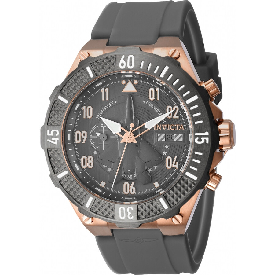 Invictaインビクタ Aviator クロノグラフ クォーツ グレー ダイヤル メンズ 腕時計 39895