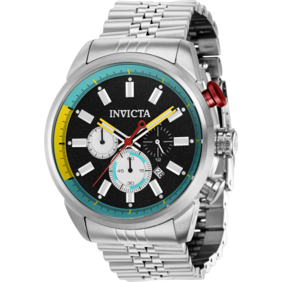 Invictaインビクタ Aviator クロノグラフ 石英 黒いこと 文字盤 メンズ 御覧になる 39944