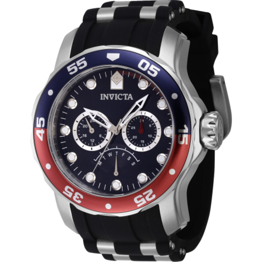 Invictaインビクタ Pro Diver GMT クォーツ ブルー ダイヤル ペプシ ベゼル メンズ 腕時計 46968