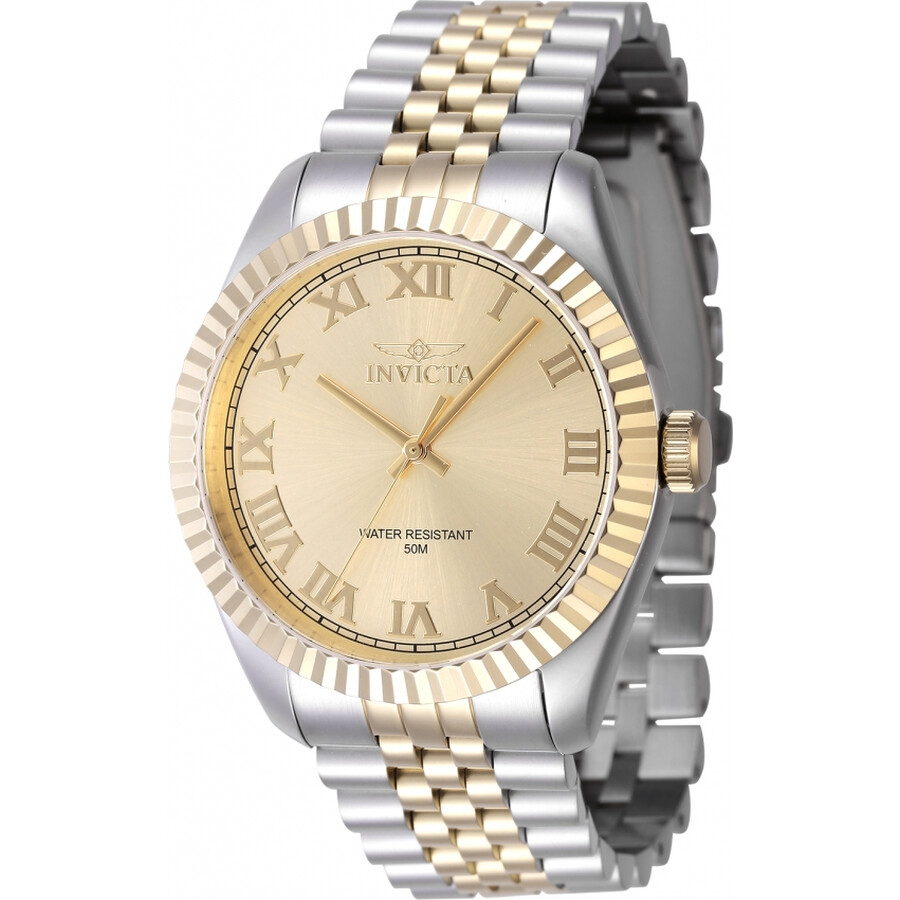 Invictaインビクタ Specialty クォーツ ゴールド ダイヤル メンズ ウォッチ 47404