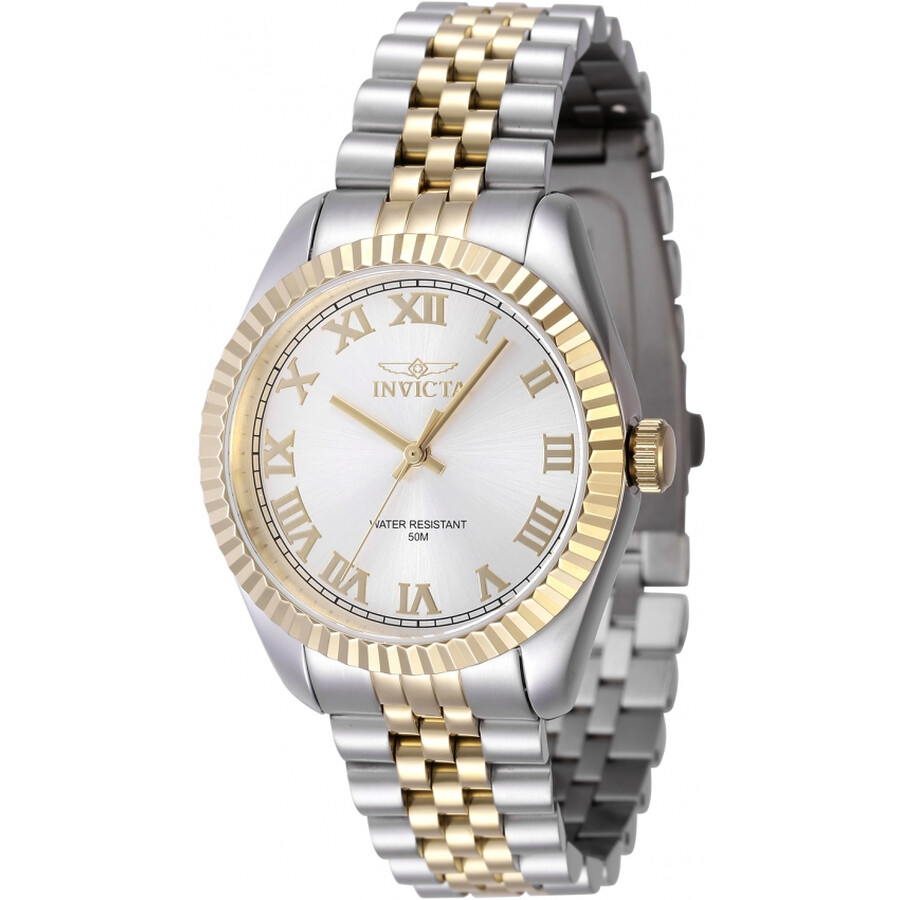 Invictaインビクタ Specialty クォーツ シルバー ダイヤル レディース ウォッチ 47414