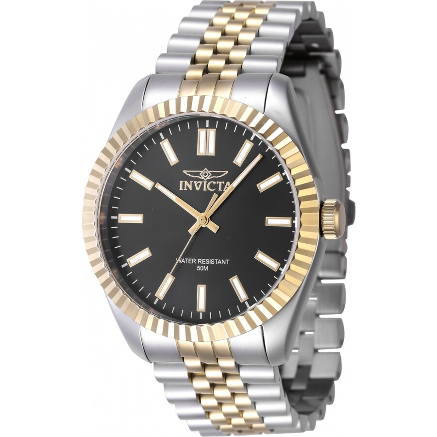 Invictaインビクタ Specialty クォーツ ブラック ダイヤル メンズ ウォッチ 47483