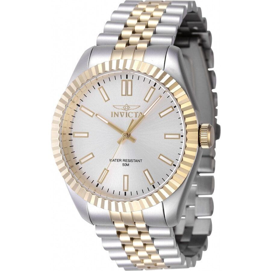 Invictaインビクタ Specialty クォーツ シルバー ダイヤル メンズ ウォッチ 47484