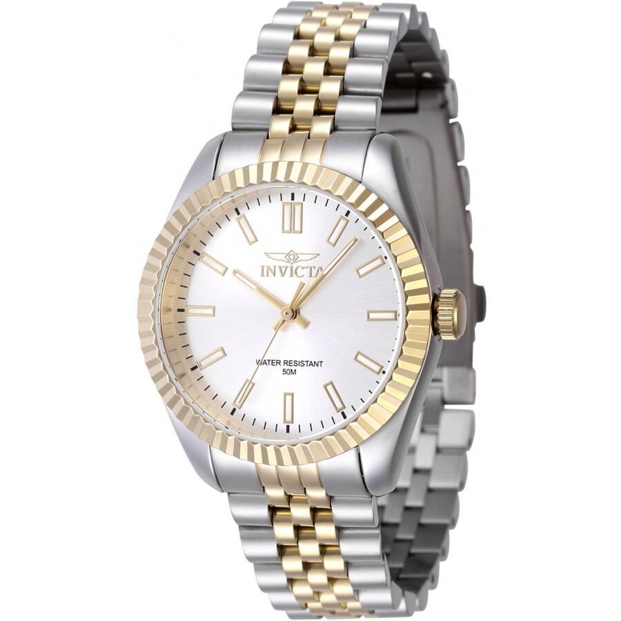 Invictaインビクタ Specialty クォーツ シルバー ダイヤル レディース ウォッチ 47500