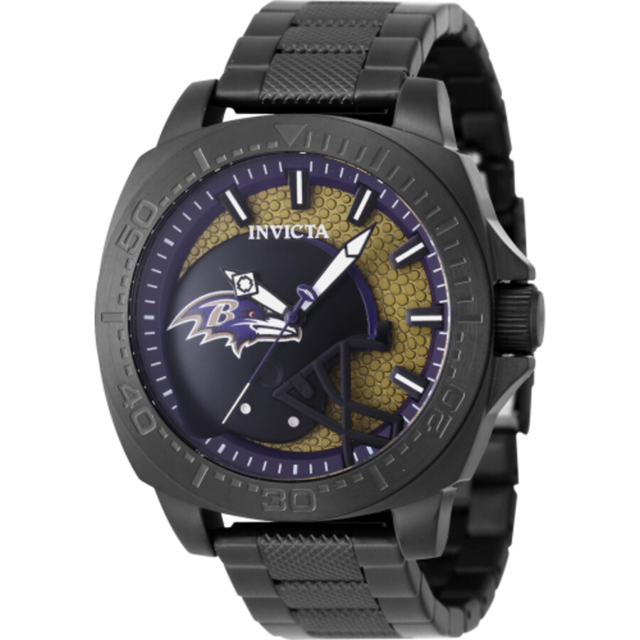 Invictaインビクタ NFL ボルチモア レイブンズ 石英 メンズ ウオッチ 47875