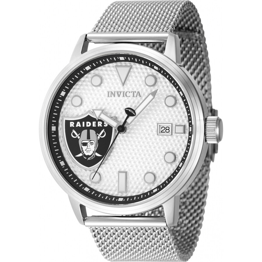 Invictaインビクタ Nfl Las Vegas Raiders 石英 しろがね色 文字盤 メンズ 御覧になる 47970
