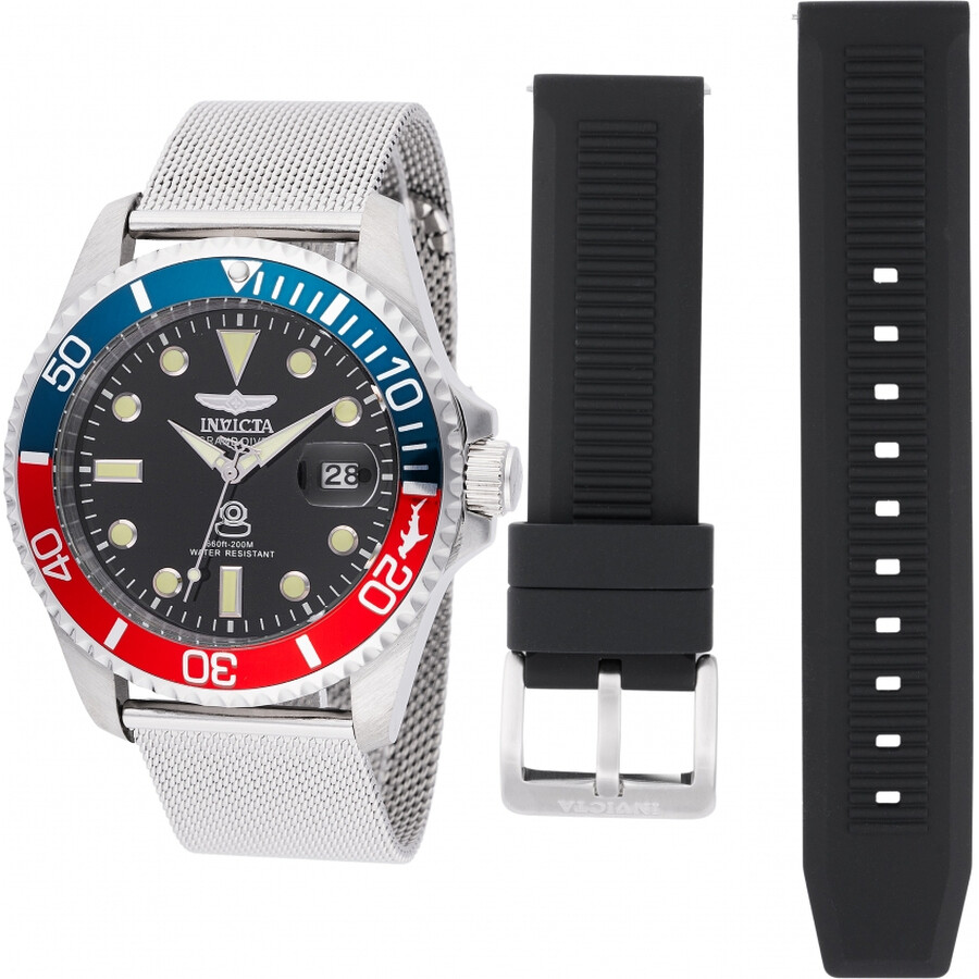 Invictaインビクタ Pro Diver 石英 黒いこと 文字盤 ペプシコーラ ベゼル メンズ ウオッチ 48215