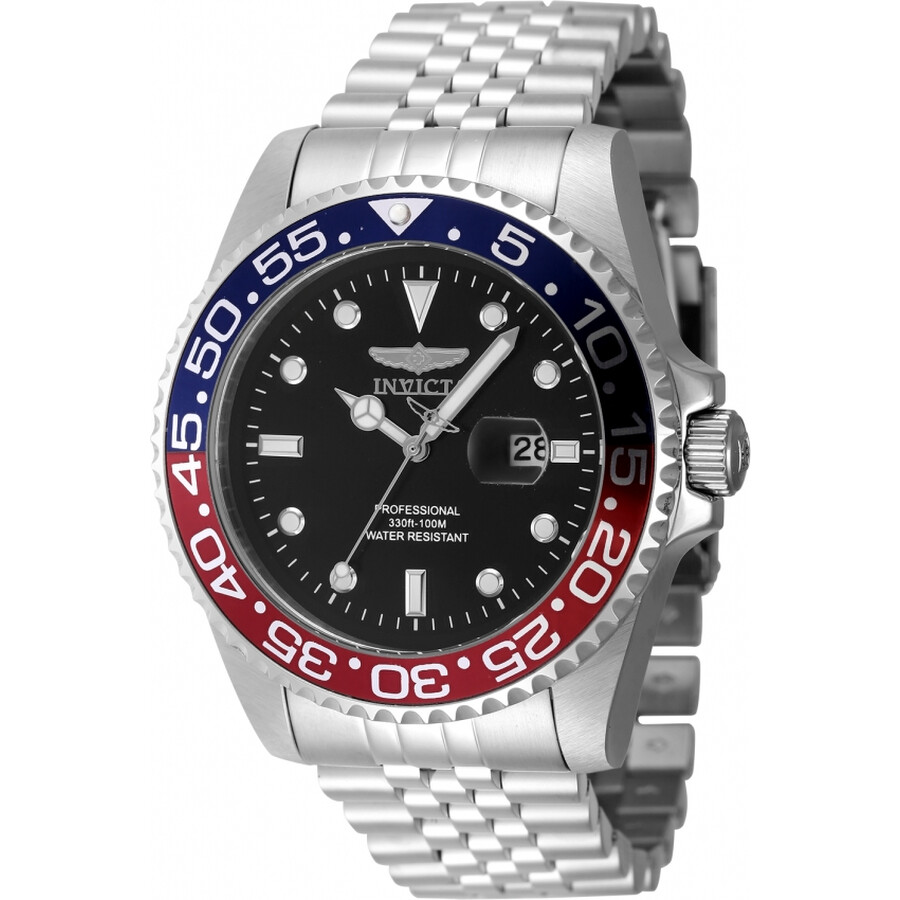 Invictaインビクタ Pro Diver クォーツ ブラック ダイヤル ペプシ ベゼル メンズ ウォッチ 48388