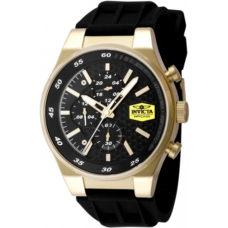 Invictaインビクタ Racing クロノグラフ GMT 石英 黒いこと 文字盤 メンズ ウオッチ 48875