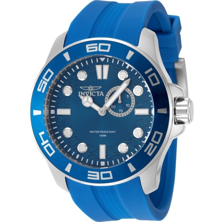 Invictaインビクタ Pro Diver LATAM Exclusive 水晶 青色 文字盤 メンズ 御覧なさる 49271 腕時計-男女兼用腕時計