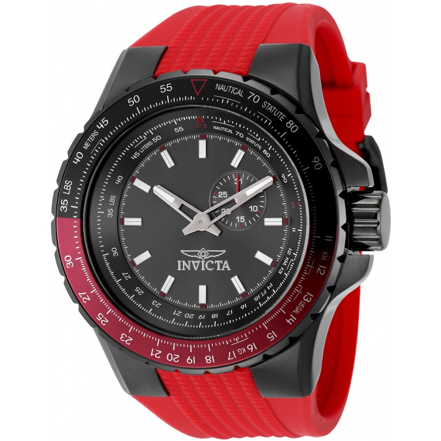 Invictaインビクタ Aviator 水晶 鉄砲金属元素 文字盤 メンズ 御覧なさる 49724 腕時計-男女兼用腕時計