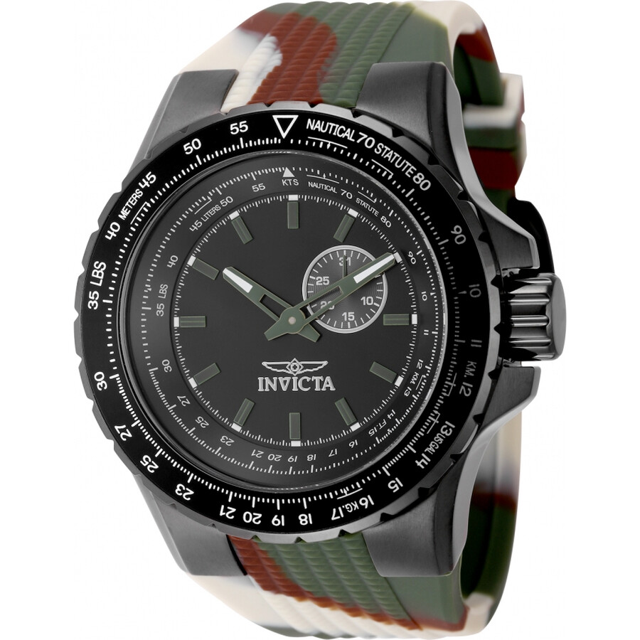 Invictaインビクタ Aviator クォーツ ブラック ダイヤル メンズ ウォッチ 49730｜Basqueバスク 12,432円