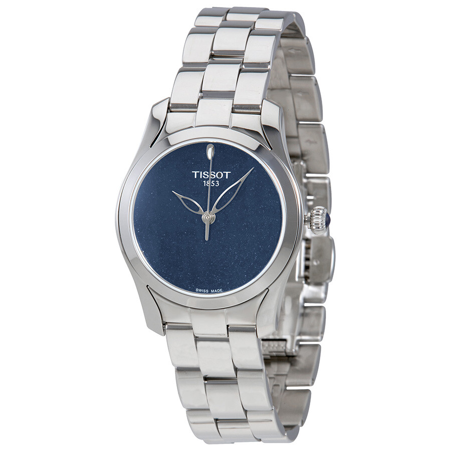 Tissot T-Wave II レディース腕時計 クォーツ ブルー文字盤 ステンレススチールブレス