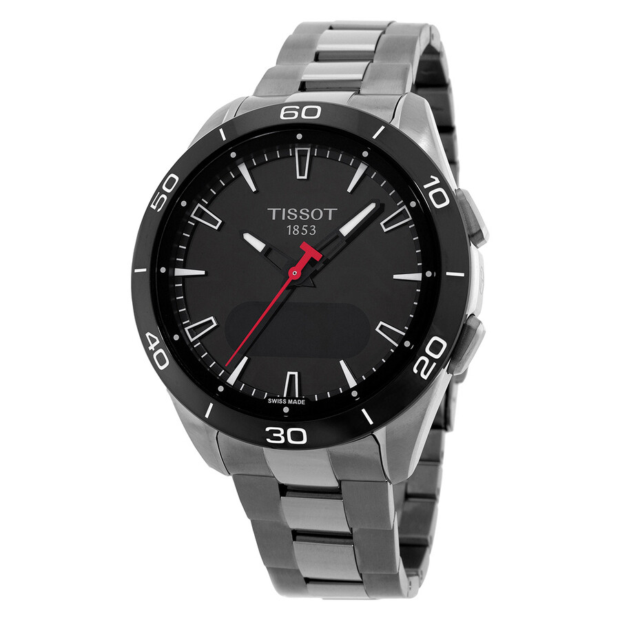 Tissot T-Touch Connect Sport ウオッチ メンズ レディース 黒いこと文字記号盤 チタン三尺帯 スマートウォッチ