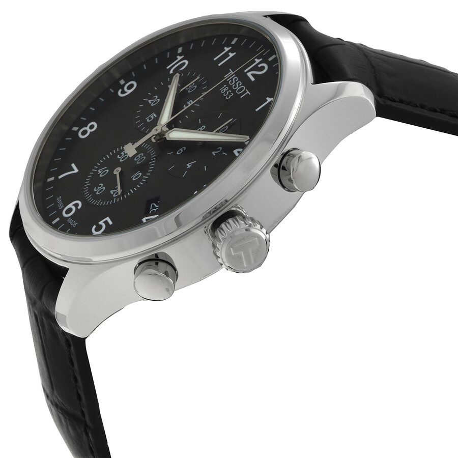 Tissotティソ クロノ XL 古典派音楽 クロノグラフ 黒いこと文字盤 メンズウォッチ T116.617.16.057.00