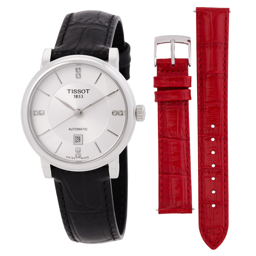 Tissotティソ カーソン シルバートーンダイヤル レディースウォッチ T1222071603601