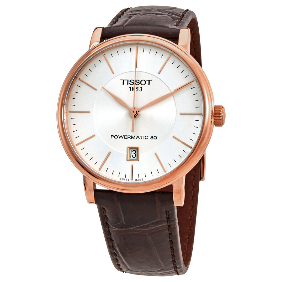 Tissotティソ カーソン 割り増し金 パワーマティック 80 自動小銃 白いこと文字盤 メンズウォッチ T122.407.36.031.00