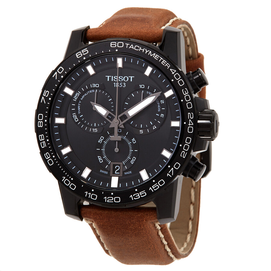 Tissotティソ 百貨店運動競技 クロノグラフ 石英 黒いこと文字盤 メンズウォッチ T125.617.36.051.01