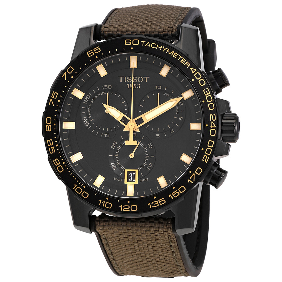 Tissotティソ 百貨店運動競技 クロノグラフ 石英 黒いこと文字盤 メンズウォッチ T125.617.37.051.01