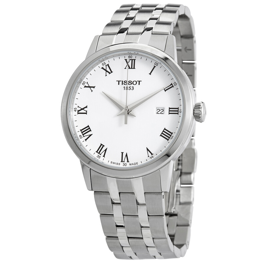 Tissotティソ クラシック ドリーム クォーツ ホワイトダイヤル メンズウォッチ T129.410.11.013.00