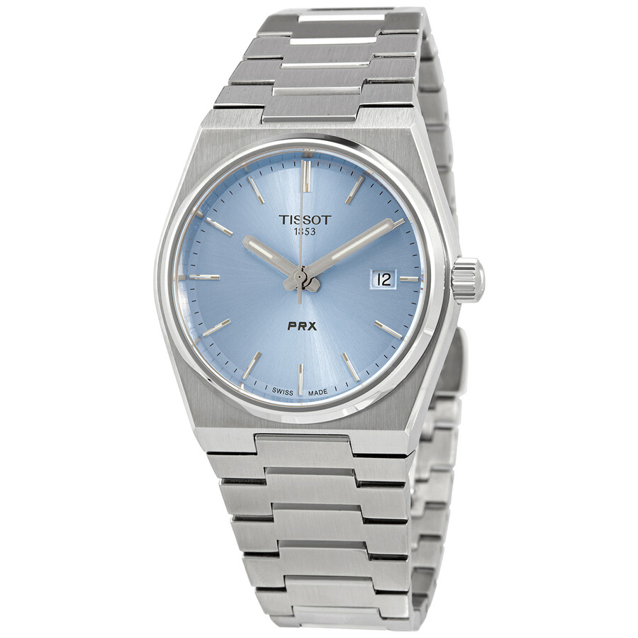 Tissotティソ PRX 35 石英 青碧文字盤 レディースウォッチ T1372101135100