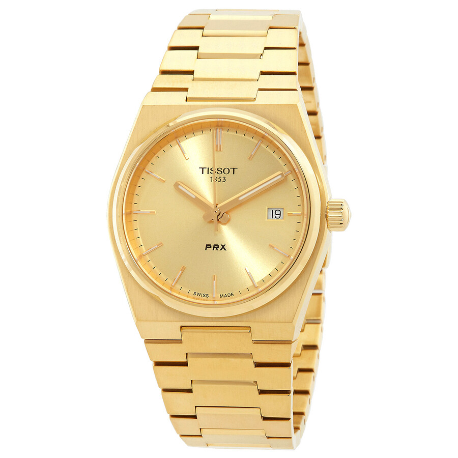 Tissotティソ PRX 石英 三鞭酒文字盤 ユニ一発やる 御覧になる T1372103302100