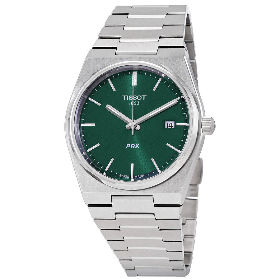 Tissotティソ PRX T-古典派音楽 石英 緑であること文字盤 メンズウォッチ T1374101109100