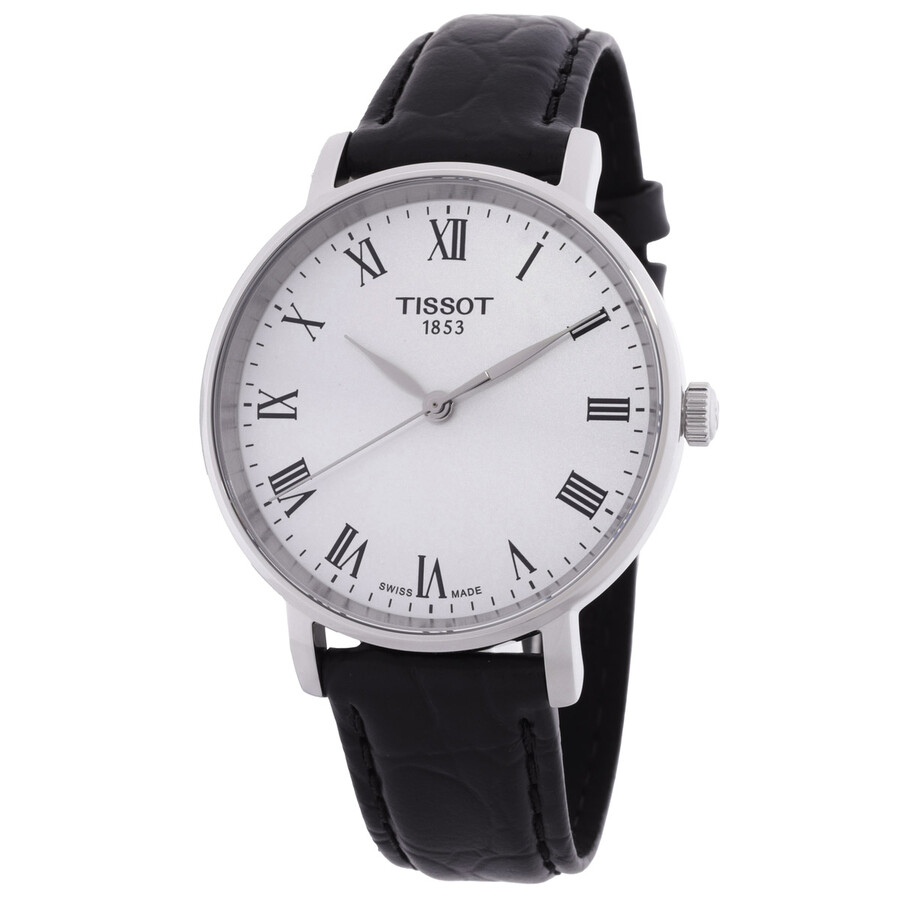 Tissotティソ エブリタイム 石英 しろがね色文字盤 レディースウォッチ T1432101603300