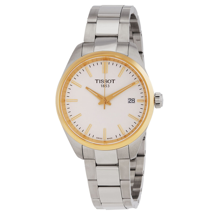 Tissotティソ PR 100 クォーツ シルバーダイヤル レディースウォッチ T1502102103100
