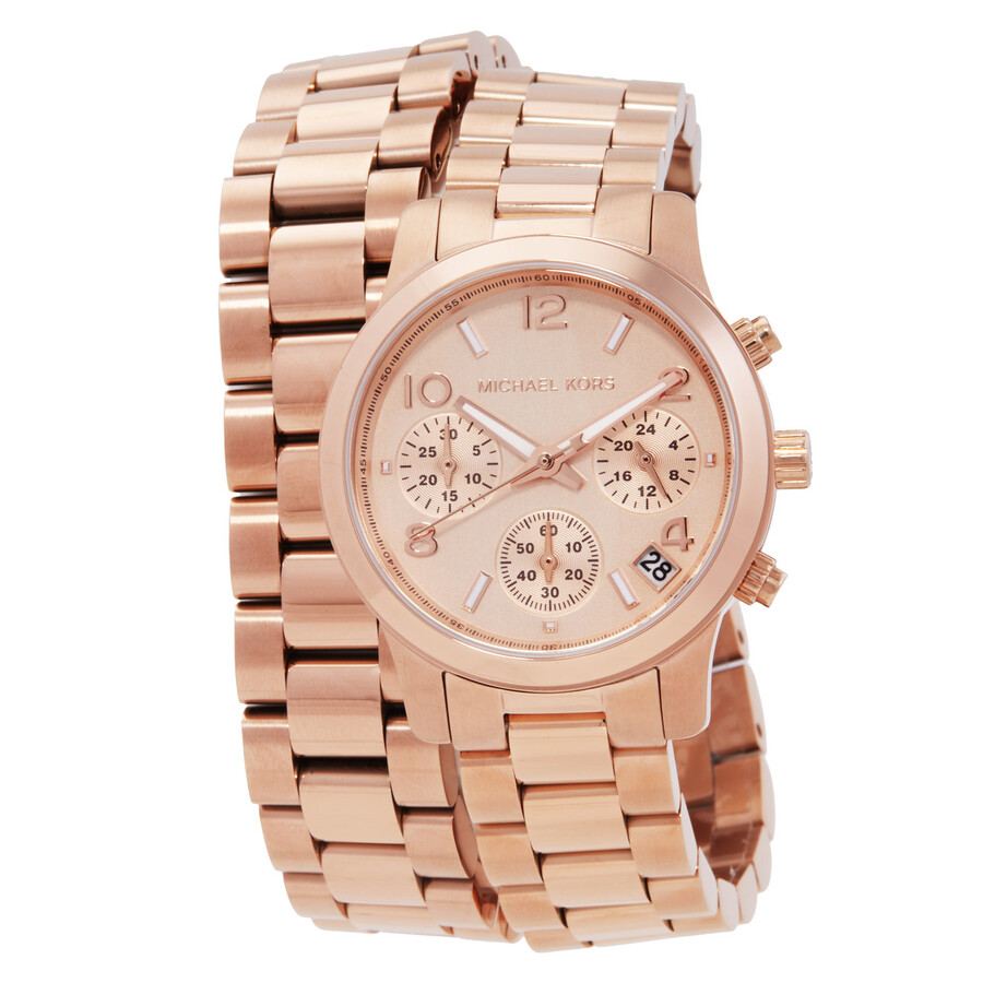 Runway クロノグラフ さくら色ゴールド レディース MK7453 Michael Kors