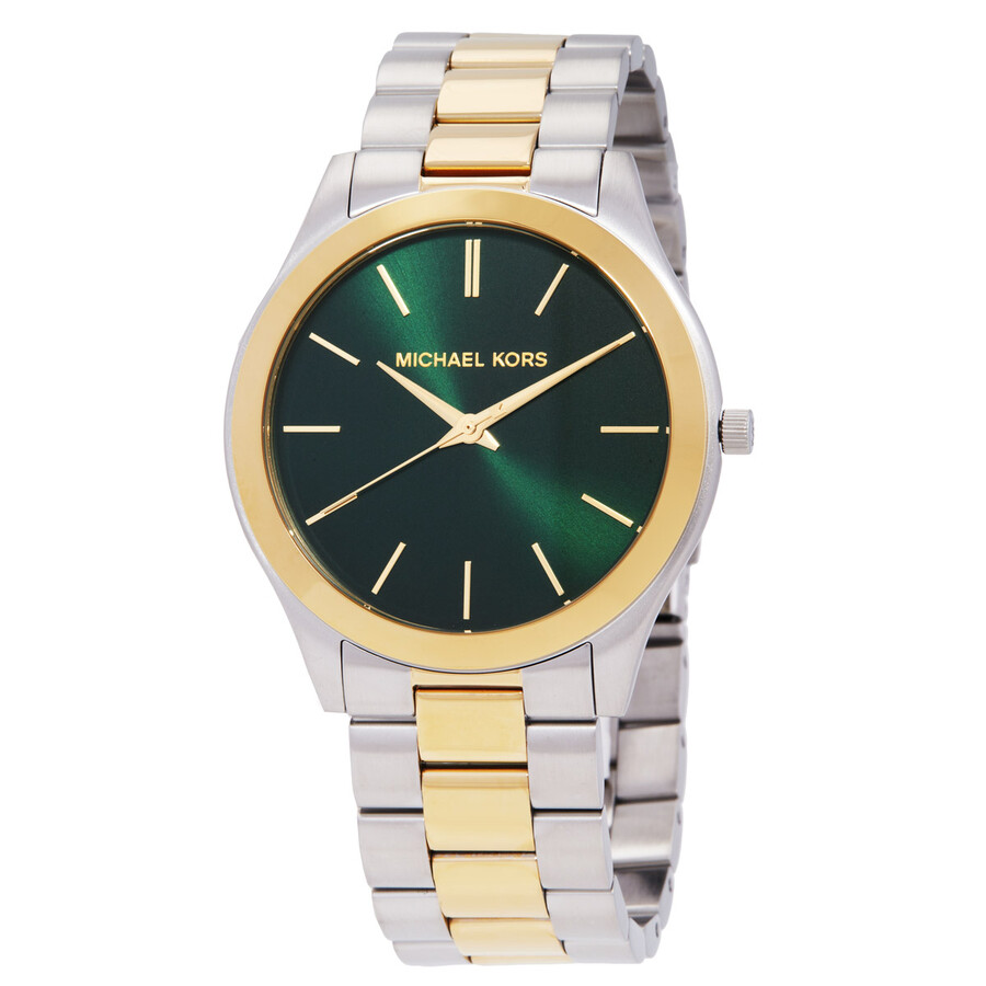 Slim Runway 石英 緑であること メンズ MK9149 Michael Kors