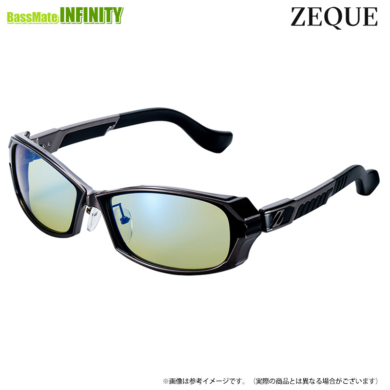 ●ゼクー Zeque DD ディーディー F-2164 鉄砲金属元素(イーズグリーン/青色銀鏡) 【まとめ貨物輸送割】 フィッシング-偏光サングラス