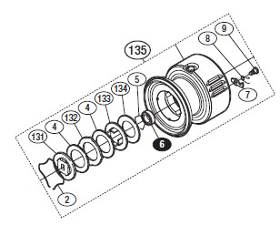 ●シマノ　15 ツインパワー C3000HG (033703)用 純正標準スプール (パーツ品番1089P)　【キャンセル及び返品不可商品】 【まとめ送料割】