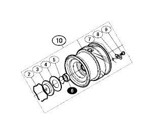 ●シマノ　16 ヴァンキッシュ 2500S (035004)用 純正標準スプール (パーツ品番10QYY)　【キャンセル及び返品不可商品】 【まとめ送料割】